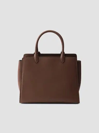 Prada Women's Prelude Leather Top Handle Bag - Dark Brown | Thumbnail 3 Prada Women's Prelude Leather Top Handle Bag - Dark Brown | Thumbnail 3