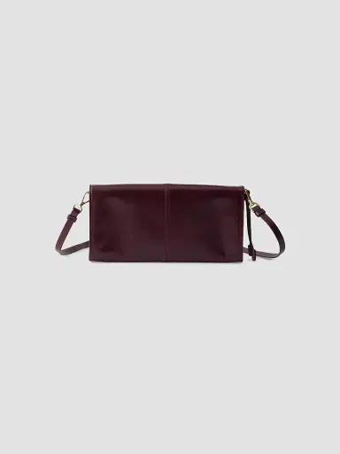 Prada Women's Leather Wallet with Shoulder Strap - Dark Red | Thumbnail 3 Prada Women's Leather Wallet with Shoulder Strap - Dark Red | Thumbnail 3