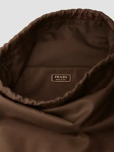 Prada Women's Wish Re-Nylon Pouch - Dark Brown | Thumbnail 3 Prada Women's Wish Re-Nylon Pouch - Dark Brown | Thumbnail 3