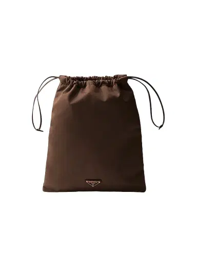 Prada Women's Wish Re-Nylon Pouch - Dark Brown | Thumbnail 1 Prada Women's Wish Re-Nylon Pouch - Dark Brown | Thumbnail 1