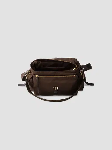 Prada Women's Explore Re-Nylon Shoulder Bag - Dark Brown | Thumbnail 4 Prada Women's Explore Re-Nylon Shoulder Bag - Dark Brown | Thumbnail 4