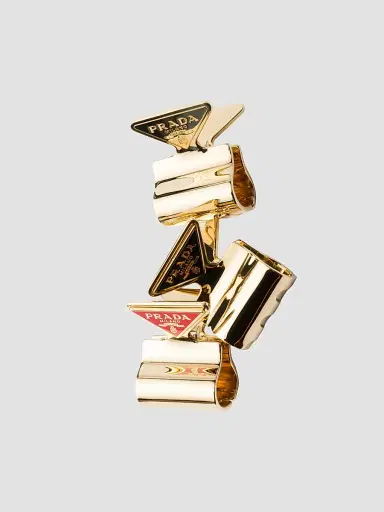 Prada Women's Set of Metal Claw Hair Clips | Thumbnail 2 Prada Women's Set of Metal Claw Hair Clips | Thumbnail 2