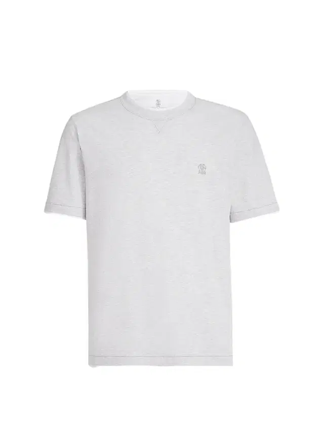 Men's Cotton Jersey Crew-Neck T-Shirt - Pearl Grey Men's Cotton Jersey Crew-Neck T-Shirt - Pearl Grey