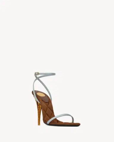 Yves Saint Laurent Ivresse sandals in satin crepe and crystals | Thumbnail 3 Yves Saint Laurent Ivresse sandals in satin crepe and crystals | Thumbnail 3