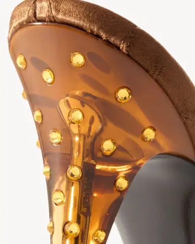 Yves Saint Laurent Ivresse sandals in satin crepe and crystals | Thumbnail 4 Yves Saint Laurent Ivresse sandals in satin crepe and crystals | Thumbnail 4