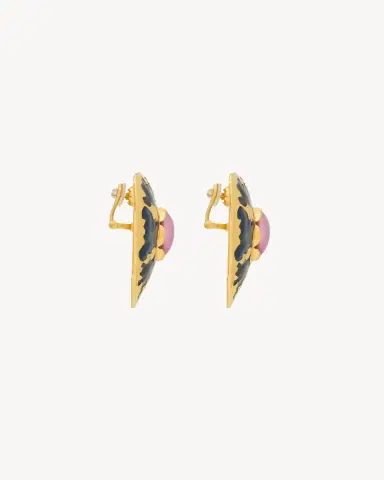Yves Saint Laurent heart earrings in enamel | Thumbnail 4 Yves Saint Laurent heart earrings in enamel | Thumbnail 4