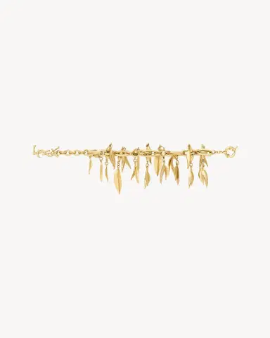 Yves Saint Laurent willow leaf bracelet in metal | Thumbnail 2 Yves Saint Laurent willow leaf bracelet in metal | Thumbnail 2