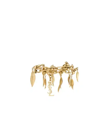 Yves Saint Laurent willow leaf bracelet in metal | Thumbnail 1 Yves Saint Laurent willow leaf bracelet in metal | Thumbnail 1