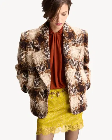 Yves Saint Laurent single-breasted jacket in tweed | Thumbnail 2 Yves Saint Laurent single-breasted jacket in tweed | Thumbnail 2
