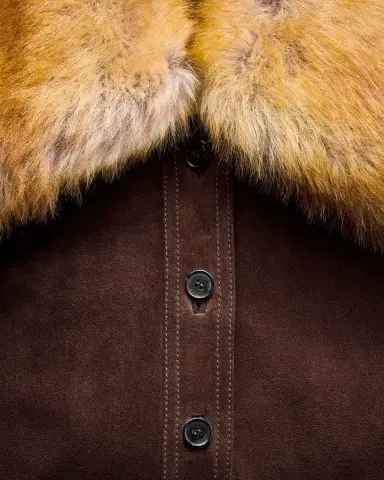 Yves Saint Laurent belted jacket in suede and shearling | Thumbnail 5 Yves Saint Laurent belted jacket in suede and shearling | Thumbnail 5