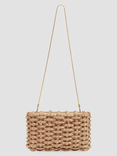 Simkhai Women's Morgan Metal Clutch - Gold | Thumbnail 4 Simkhai Women's Morgan Metal Clutch - Gold | Thumbnail 4