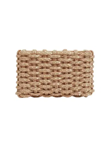 Simkhai Women's Morgan Metal Clutch - Gold | Thumbnail 1 Simkhai Women's Morgan Metal Clutch - Gold | Thumbnail 1