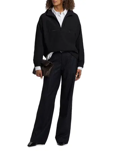 Nili Lotan Women's Nino Anorak Jacket - Black | Thumbnail 2 Nili Lotan Women's Nino Anorak Jacket - Black | Thumbnail 2