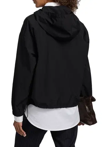 Nili Lotan Women's Nino Anorak Jacket - Black | Thumbnail 5 Nili Lotan Women's Nino Anorak Jacket - Black | Thumbnail 5