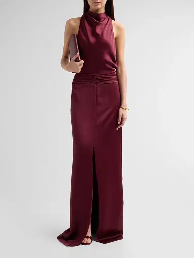 Ramy Brook Women's Charmayne Sleeveless Gown - Cranberry | Thumbnail 2 Ramy Brook Women's Charmayne Sleeveless Gown - Cranberry | Thumbnail 2