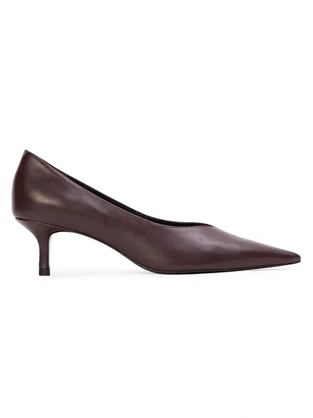 Women's Briar 50MM Leather Pumps - Black Coffee Leather Women's Briar 50MM Leather Pumps - Black Coffee Leather
