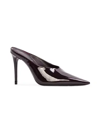 Black Suede Studio Women's Fallon 100MM Patent Pumps | Thumbnail 2 Black Suede Studio Women's Fallon 100MM Patent Pumps | Thumbnail 2