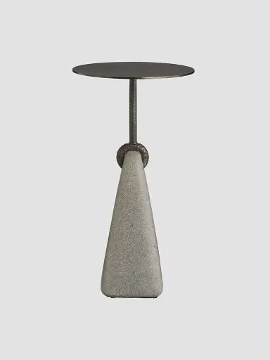 Arteriors Miles Ricestone & Bronze-Plated Iron Accent Table - Grey | Thumbnail 5 Arteriors Miles Ricestone & Bronze-Plated Iron Accent Table - Grey | Thumbnail 5