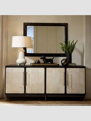Arteriors Moses Mango Wood & Antique Brass Rectangular Mirror - Brown | Thumbnail 3 Arteriors Moses Mango Wood & Antique Brass Rectangular Mirror - Brown | Thumbnail 3