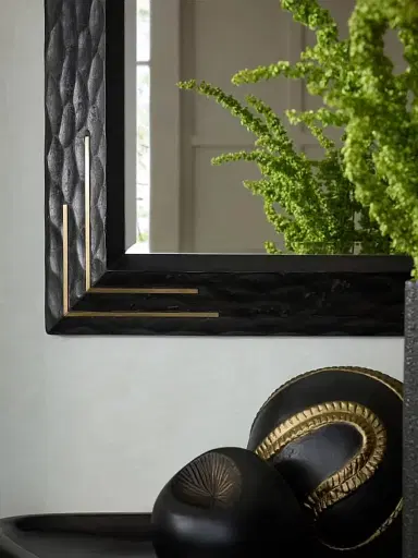 Arteriors Moses Mango Wood & Antique Brass Rectangular Mirror - Brown | Thumbnail 4 Arteriors Moses Mango Wood & Antique Brass Rectangular Mirror - Brown | Thumbnail 4