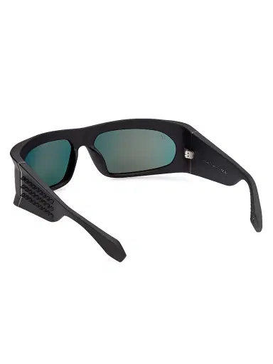Christian Louboutin Men's 64MM Shield Sunglasses - Matte Black Flash Red | Thumbnail 4 Christian Louboutin Men's 64MM Shield Sunglasses - Matte Black Flash Red | Thumbnail 4