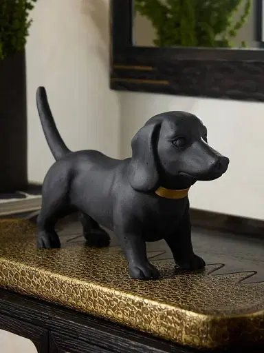Arteriors Leo Pup Sculpture - Black | Thumbnail 3 Arteriors Leo Pup Sculpture - Black | Thumbnail 3