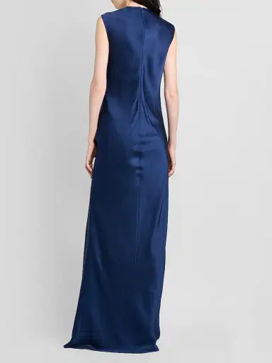 Stella McCartney Women's Draped Satin Gown - Navy | Thumbnail 3 Stella McCartney Women's Draped Satin Gown - Navy | Thumbnail 3