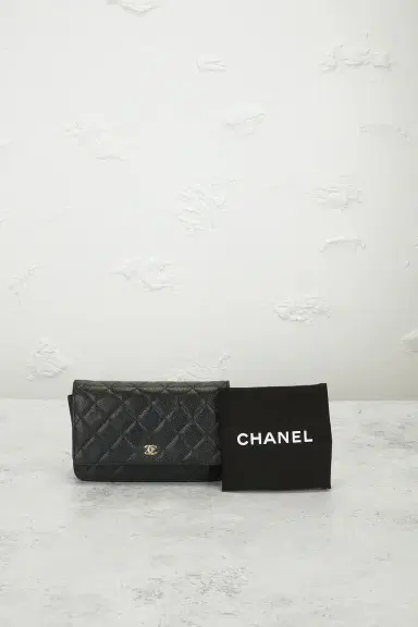 chanel Chanel Caviar Classic Wallet On Chain | Thumbnail 9 chanel Chanel Caviar Classic Wallet On Chain | Thumbnail 9