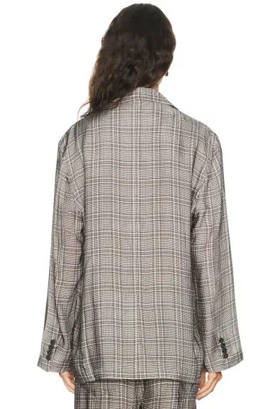 Acne Studios Junida Check Fluid Suit Jacket | Thumbnail 3 Acne Studios Junida Check Fluid Suit Jacket | Thumbnail 3