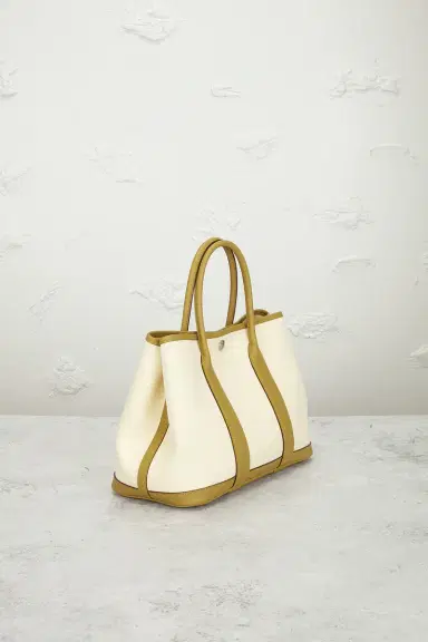 FWRD Renew Hermes Toile & Leather Garden Party 30 Tote Bag | Thumbnail 4 FWRD Renew Hermes Toile & Leather Garden Party 30 Tote Bag | Thumbnail 4