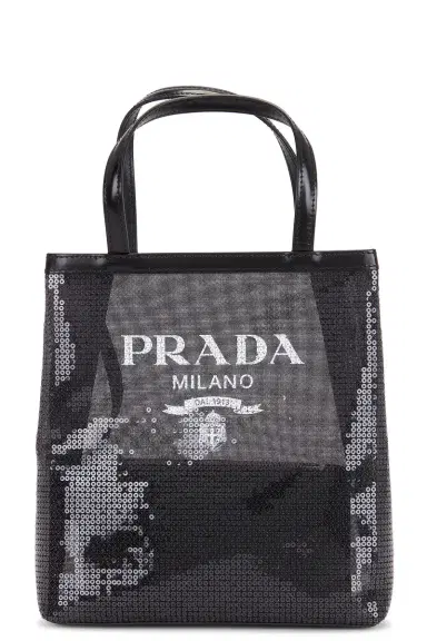 FWRD Renew Prada Rete Paillettes Tote Bag | Thumbnail 1 FWRD Renew Prada Rete Paillettes Tote Bag | Thumbnail 1