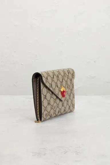 FWRD Renew Gucci Mini Strawberry Wallet On Chain | Thumbnail 4 FWRD Renew Gucci Mini Strawberry Wallet On Chain | Thumbnail 4