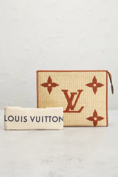 Louis Vuitton Monogram Giant Raffia Toiletry Pouch 26 | Thumbnail 9 Louis Vuitton Monogram Giant Raffia Toiletry Pouch 26 | Thumbnail 9