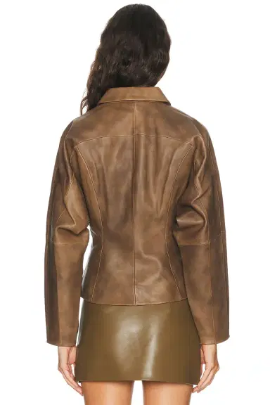The Sei Fitted Leather Jacket | Thumbnail 3 The Sei Fitted Leather Jacket | Thumbnail 3