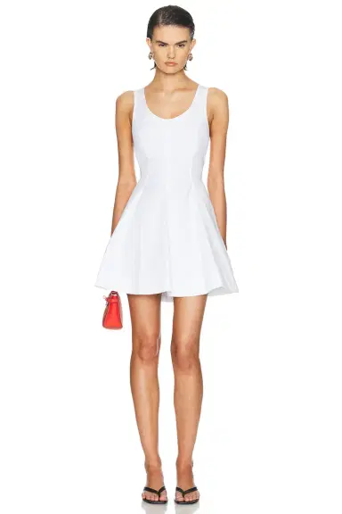 Brandon Maxwell Poppy Scoopneck Mini Dress | Thumbnail 1 Brandon Maxwell Poppy Scoopneck Mini Dress | Thumbnail 1