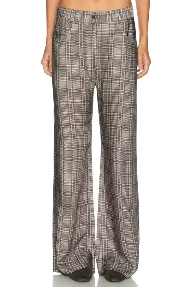 Acne Studios Poltana Check Fluid Trouser | Thumbnail 1 Acne Studios Poltana Check Fluid Trouser | Thumbnail 1