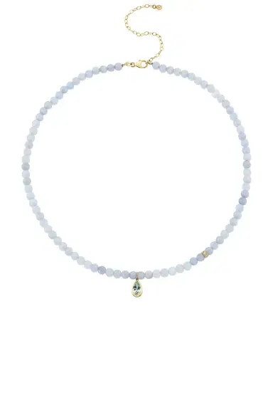 Sydney Evan Pear Rondelle Beaded Necklace | Thumbnail 1 Sydney Evan Pear Rondelle Beaded Necklace | Thumbnail 1