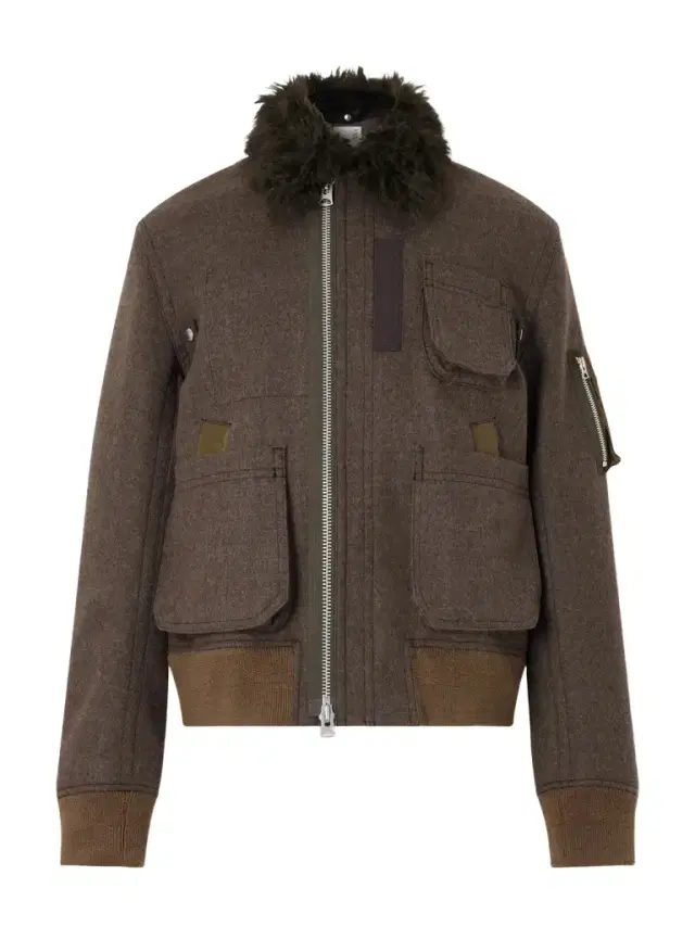 Melton Plush-Trimmed Wool Blouson Jacket - Men Melton Plush-Trimmed Wool Blouson Jacket - Men