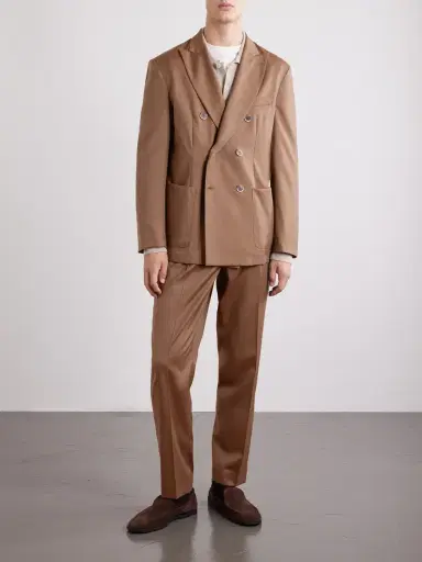Barena Double-Breasted Virgin Wool-Gabardine Suit Jacket - Men | Thumbnail 2 Barena Double-Breasted Virgin Wool-Gabardine Suit Jacket - Men | Thumbnail 2