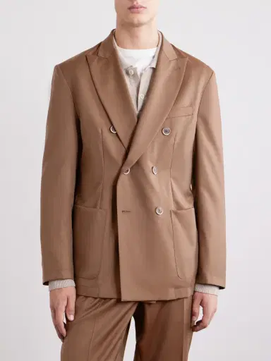 Barena Double-Breasted Virgin Wool-Gabardine Suit Jacket - Men | Thumbnail 3 Barena Double-Breasted Virgin Wool-Gabardine Suit Jacket - Men | Thumbnail 3