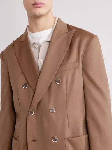 Barena Double-Breasted Virgin Wool-Gabardine Suit Jacket - Men | Thumbnail 5 Barena Double-Breasted Virgin Wool-Gabardine Suit Jacket - Men | Thumbnail 5