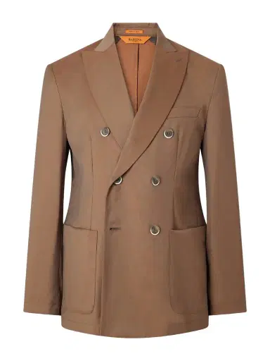 Barena Double-Breasted Virgin Wool-Gabardine Suit Jacket - Men | Thumbnail 1 Barena Double-Breasted Virgin Wool-Gabardine Suit Jacket - Men | Thumbnail 1