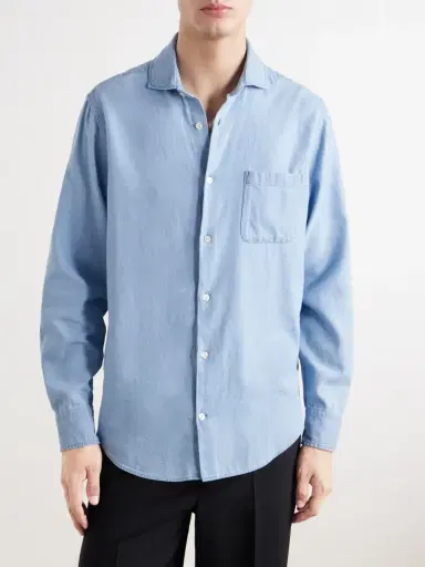 Frescobol Carioca Emilio Cotton-Twill Shirt - Men | Thumbnail 3 Frescobol Carioca Emilio Cotton-Twill Shirt - Men | Thumbnail 3