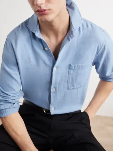 Frescobol Carioca Emilio Cotton-Twill Shirt - Men | Thumbnail 5 Frescobol Carioca Emilio Cotton-Twill Shirt - Men | Thumbnail 5