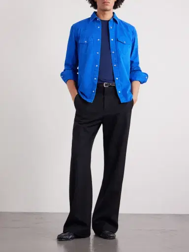Tom Ford Lyocell and Cotton-Blend T-Shirt - Men | Thumbnail 2 Tom Ford Lyocell and Cotton-Blend T-Shirt - Men | Thumbnail 2