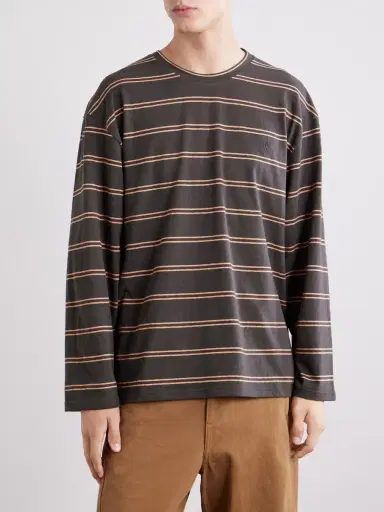 Jil Sander Logo-Embroidered Striped Cotton-Jersey T-Shirt - Men | Thumbnail 3 Jil Sander Logo-Embroidered Striped Cotton-Jersey T-Shirt - Men | Thumbnail 3