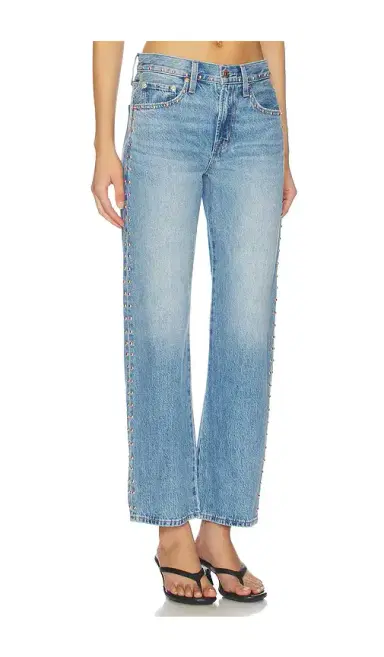 Pistola Lexi Mid Rise Bowed Straight Leg Jeans | Thumbnail 2 Pistola Lexi Mid Rise Bowed Straight Leg Jeans | Thumbnail 2