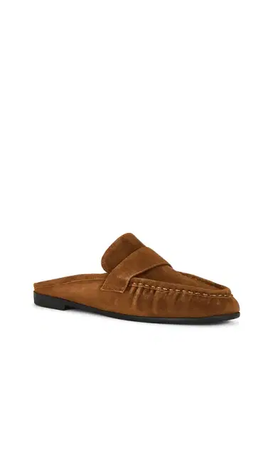 Black Suede Studio Gabby Mule Loafer | Thumbnail 2 Black Suede Studio Gabby Mule Loafer | Thumbnail 2