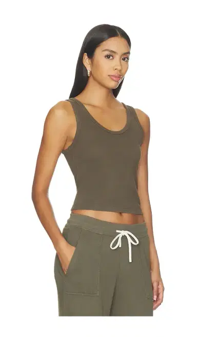 perfectwhitetee Blondie Structured Rib Bra Friendly Tank | Thumbnail 2 perfectwhitetee Blondie Structured Rib Bra Friendly Tank | Thumbnail 2