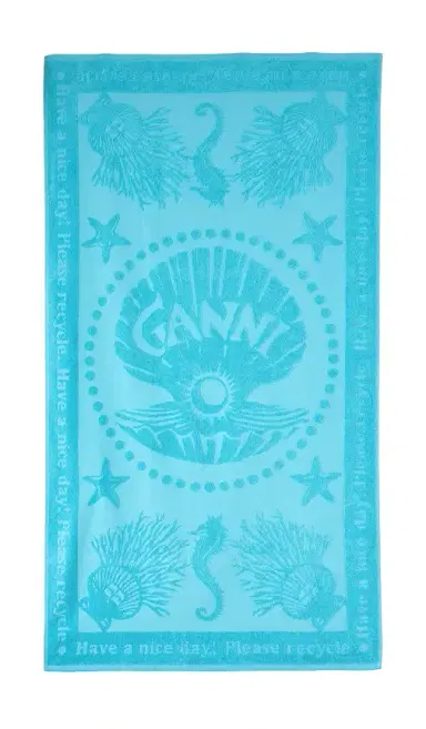 Ganni Stripe Beach Jacquard Towel | Thumbnail 1 Ganni Stripe Beach Jacquard Towel | Thumbnail 1